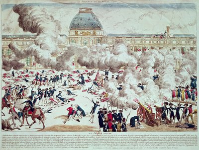 Attaque des Tuileries, 10 août 1792 - French School